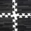 10’ x 10’ Interlocking Foam Mats, Set of 26 Flooring Tiles - Black Wood Grain