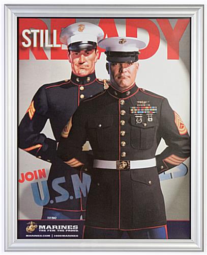 22 x 28 Poster Frame for Wall, Snap Open, 1.625" Profile -Silver