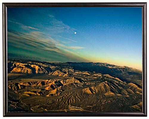 22 x 28 Poster Frame for Wall, Snap Open, 25mm Profile - Black