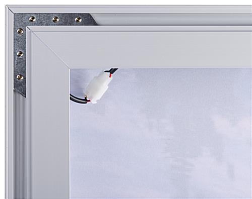 24” x 36” LED Light Box for Wall, SEG Graphics, Custom Printing - Silver - Image 4