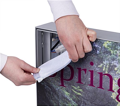 24” x 36” LED Light Box for Wall, SEG Graphics, Custom Printing - Silver - Image 5