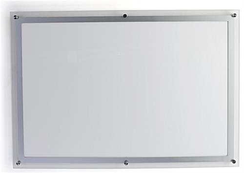 24” x 36” LED Light Box for Wall, Standoff Hardware – Silver - Image 3