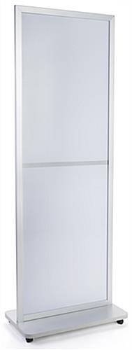 24 x 36”or 24 x 72 Poster Stand, Top Loading, Double Sided - Silver - Image 3