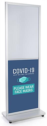 24 x 36”or 24 x 72 Poster Stand, Top Loading, Double Sided - Silver - Image 4