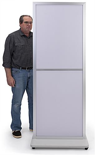 24 x 36”or 24 x 72 Poster Stand, Top Loading, Double Sided - Silver - Image 5