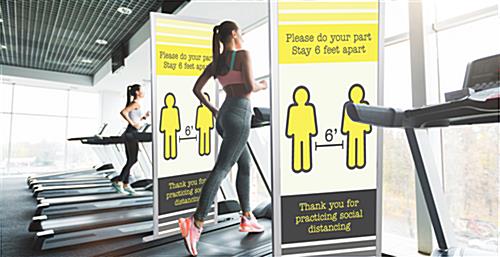 24 x 36”or 24 x 72 Poster Stand, Top Loading, Double Sided - Silver - Image 9