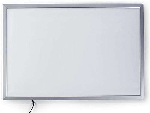 27 x 40 LED Light Box for Wall, Movie Poster Format, Snap Open - Silver - Image 2