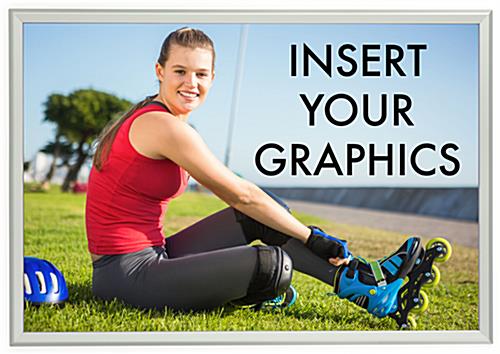 27 x 40 Movie Poster Frame for Wall, Snap Open, 32mm Profile - Silver - Image 3