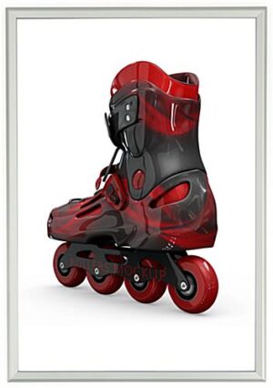 27 x 40 Movie Poster Frame for Wall, Snap Open, 32mm Profile - Silver