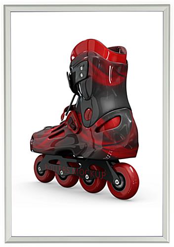 27 x 40 Movie Poster Frame for Wall, Snap Open, 32mm Profile - Silver