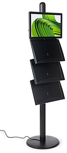 3-Tiered Digital Literature Holder, Android 7.1 OS, High Quality LCD Screen - Black