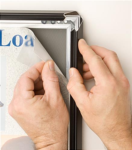 30 x 40 Poster Frame for Wall, Snap Open, 32mm Profile - Black - Image 5