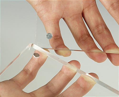 3.5 x 5 Magnetic Picture Frame for Tabletop, Double Sided Box - Clear Acrylic - Image 5