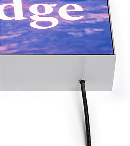 36” x 48” LED Light Box for Wall, SEG Graphics, Custom Printing - Silver - Image 7