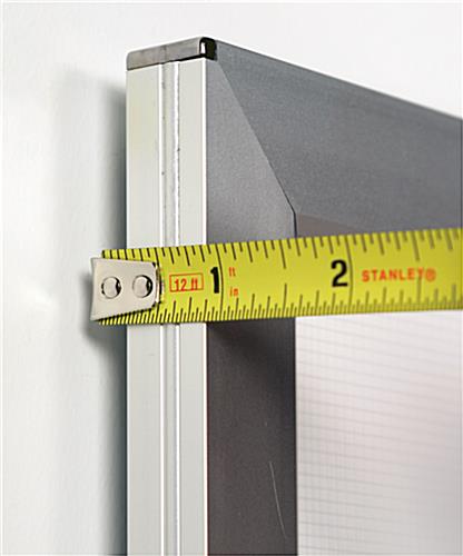 36 x 48 LED Light Box for Wall, Snap Open - Silver - Image 3