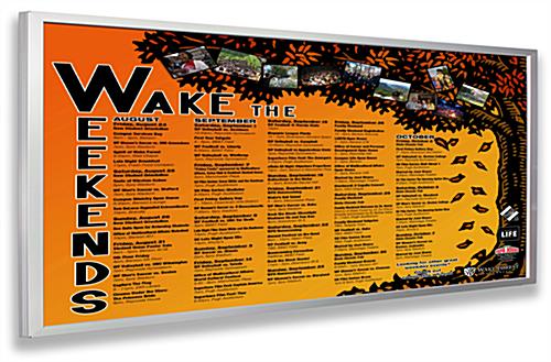 47 x 94 LED Light Box for Wall, Snap Open - Silver - Image 2