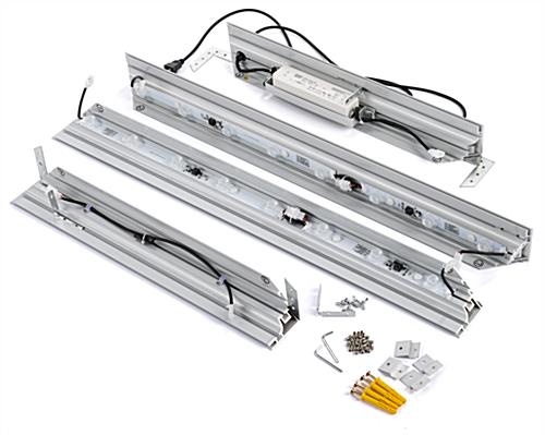 48” x 60” LED Light Box for Wall, SEG Graphics Channel, Frame Only – Silver - Image 3