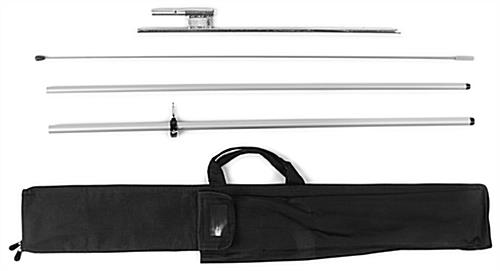 8' Real Estate Feather Flag w/ Ground Spike MANAGER'S SPECIAL Message - Red - Image 2