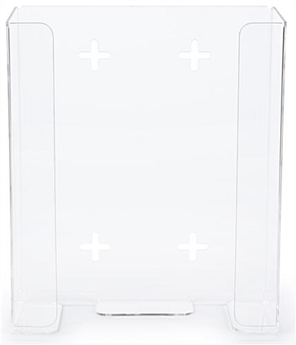 Acrylic Glove Box Dispenser, Double Box, Wall Mount - Clear - Image 3