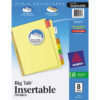 Avery Big Clear Index Divider, Assorted Colors, 8 Tab, 6 Sets