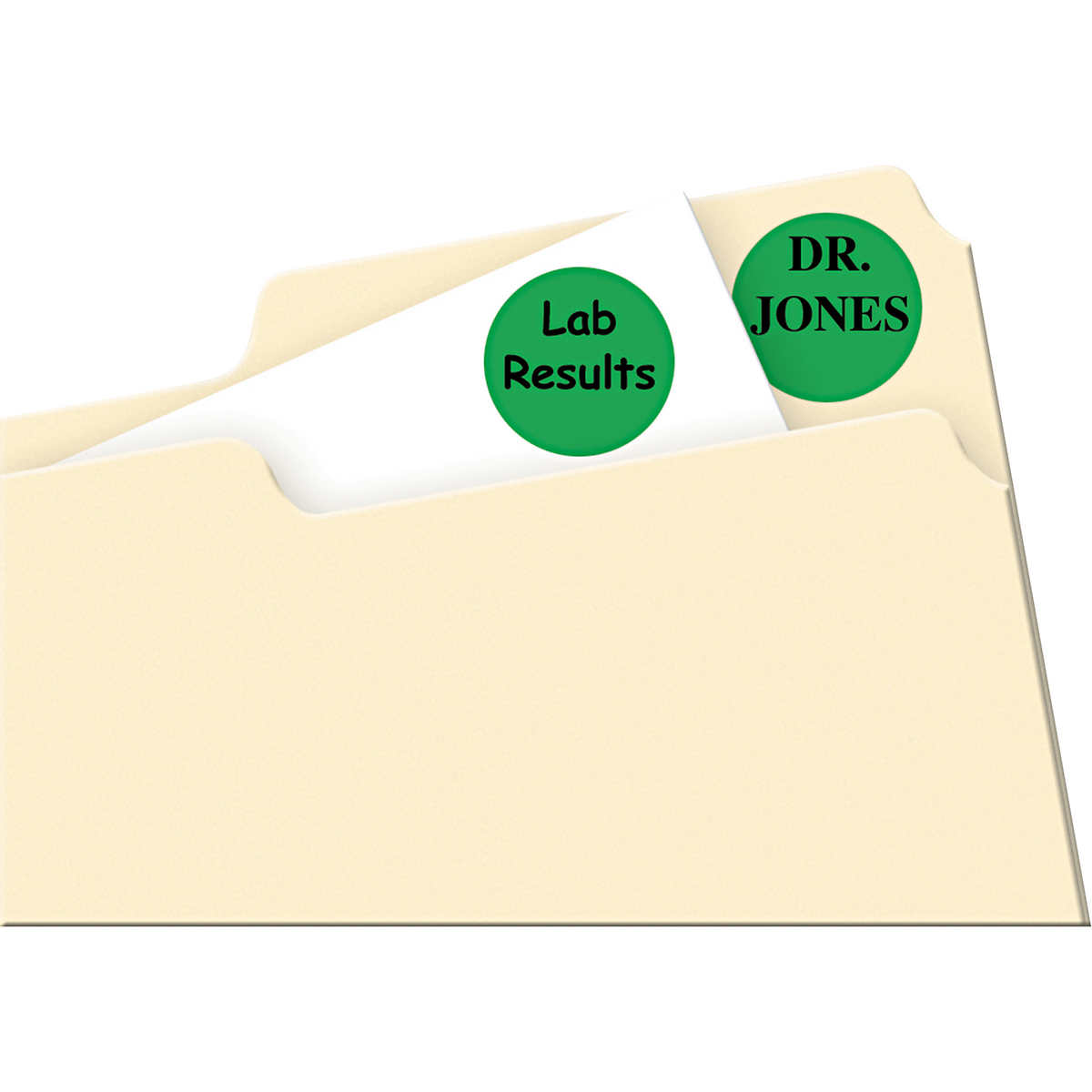 Avery Removable Color-Coding Labels, Green, 3/4" Diameter, 3024 Labels - Image 2