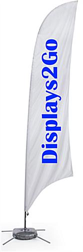 Custom Indoor Feather Flag with Cross Base & Water Bag - 1 Color Printing