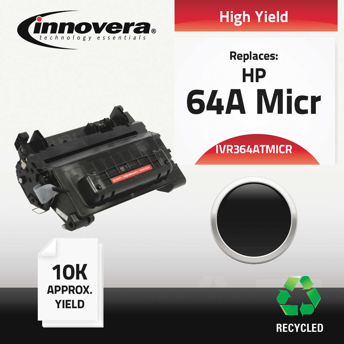 Innovera Remanufactured HP 64A MICR Black Toner Cartridge