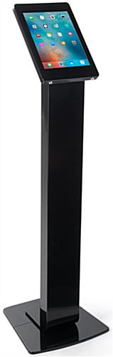 Navigator Series iPad Pro Floor Stand & Enclosure w/ Lock & Power Supply - Black