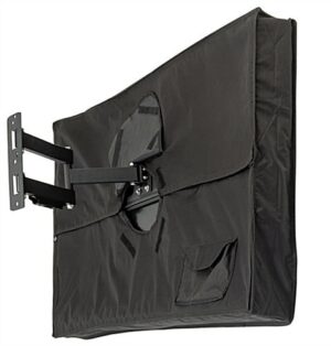 Outdoor TV Cover for 40" - 42" Screens with Water-Resistant Coating - Black