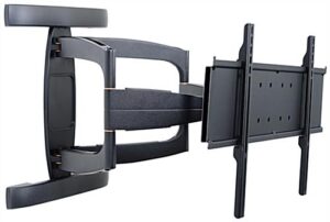 Outdoor TV Wall Mount for 32 to 80-Inch Monitors, Cable Management - Black