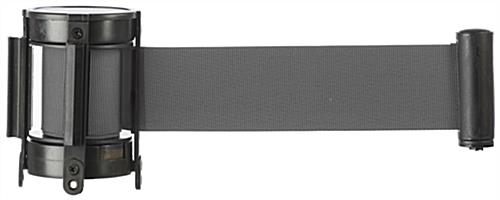 QueuePole.Economy 41.5" Black Stanchion Post, Gray Belt - 1 Color Printing - Image 10