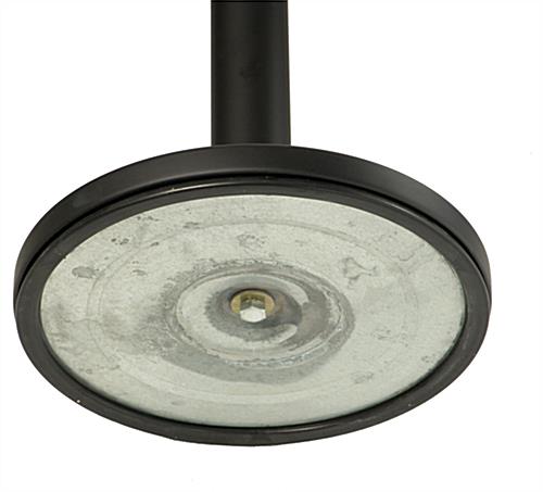 QueuePole.Economy 41.5" Black Stanchion Post, Gray Belt - 1 Color Printing - Image 4