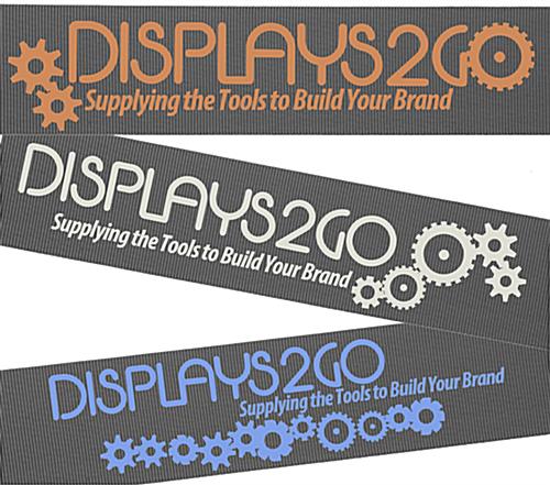 QueuePole.Economy 41.5" Black Stanchion Post, Gray Belt - 1 Color Printing - Image 7