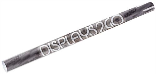 QueuePole.Economy 41.5” Clear Stanchion Post with 6.5’ Red Belt & Custom Graphic - Image 6