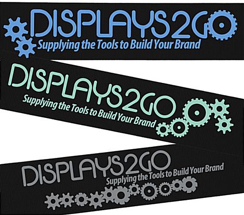 QueuePole.Economy 6.5' Custom Stanchion Belt w/ 1 Color Silkscreen Printing - Black - Image 5