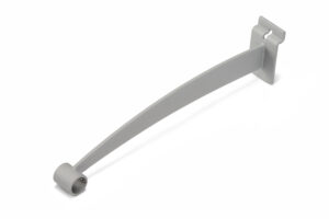 Slatwall Hanging Rod Bracket, 12.5" - Silver