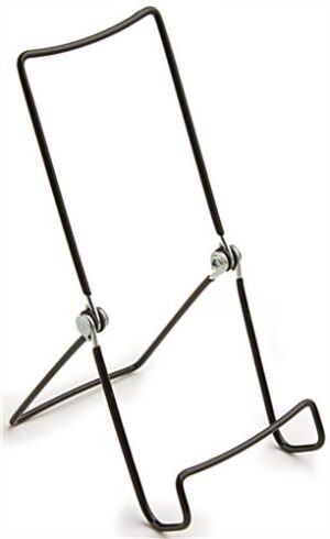 Wire Easel for Tabletop with 1.25-inch lip, 3.75 x 7.5 - Black