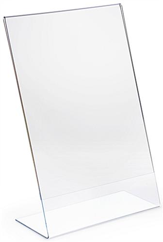 Workshop Series 11 x 17 Acrylic Sign Holder with Slant Back, Custom Printed - Clear - Image 2