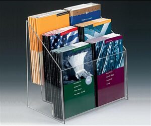 Workshop Series 6-Pocket Acrylic Brochure Holder, 5.5"w, Tabletop - Clear