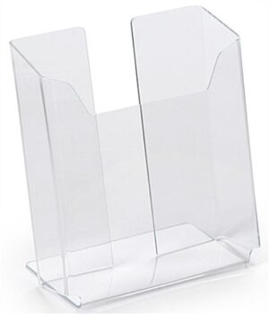 Workshop Series Acrylic Brochure Holder, 6"w, Tabletop - Clear