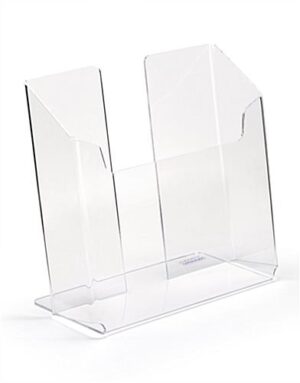 Workshop Series Acrylic Brochure Holder, 7"w, Tabletop - Clear