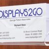 Workshop Series Acrylic Business Card Holder for Wall, Open Design - Clear