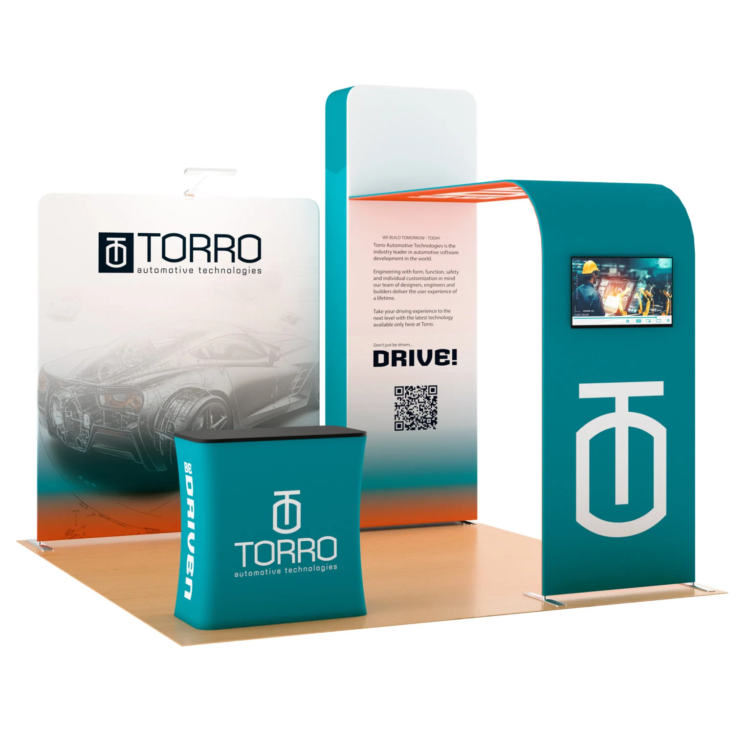 10x10-trade-show-booth-w-custom-printing-arch-monitor-stand-counter-full-1536x1536