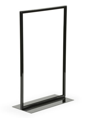 11" x 17" Countertop Sign Holder, Weighted Base, Double-Sided, Frame Only