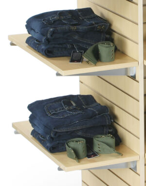 12 x 24-Inch Slatwall Shelf - Maple