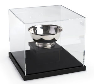 14 x 14 Countertop Display Case with Lift-Off Acrylic Top - Black