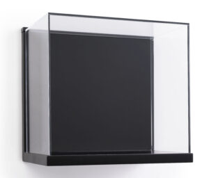 16 x 14 Wall Display Case w/ Lift-Off Acrylic Top - Black