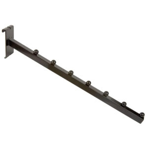 18” Metal Gridwall 7-Ball Waterfall Hook - Black