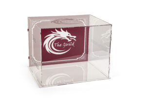 19 x 15 Countertop Display Case, Collapsible, Acrylic, Custom Graphics - Clear