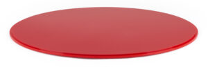 20" Round Base for DCR Countertop Display Cases - Red